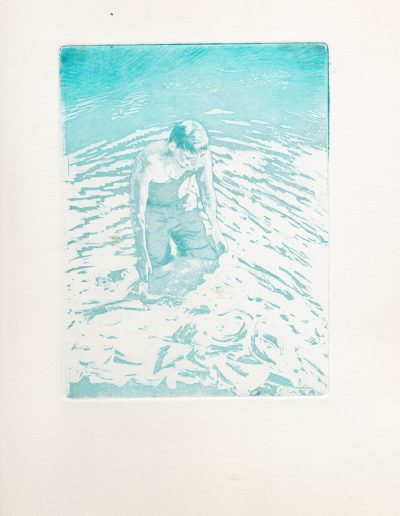 scène dans l'eau